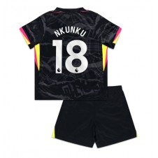 Chelsea Christopher Nkunku #18 Tredjedraktsett Barn 2024-25 Kortermet (+ korte bukser)